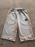 Gambino Frayed/Satined Shorts
